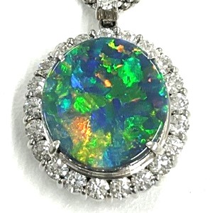 オパール O(5.46ct メレダイヤモンド MD(1.28ct PT900 ネックレストップ オパール買取実績